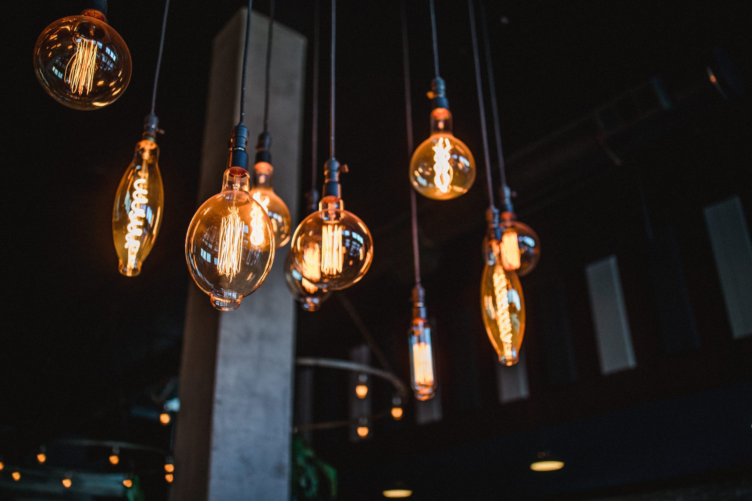 Nine Pendant Light Bulbs