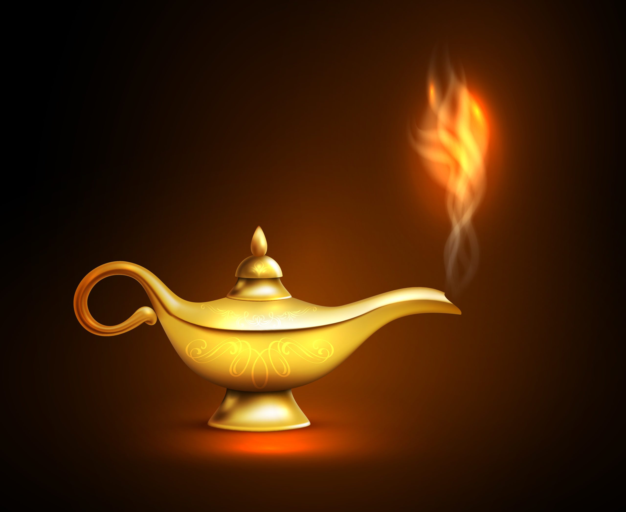 Realistic Aladdin Lamp Smoke